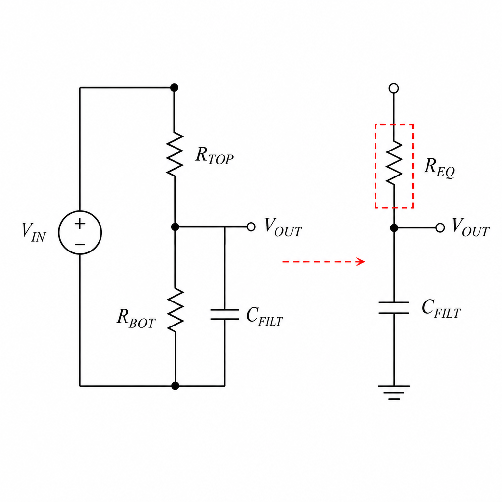 Filtered Voltage Divider